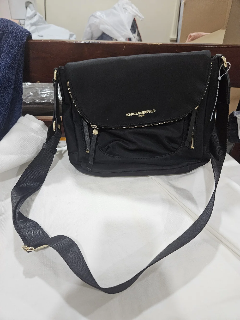 Karl Lagerfeld Black Crossbody Shoulder Bag